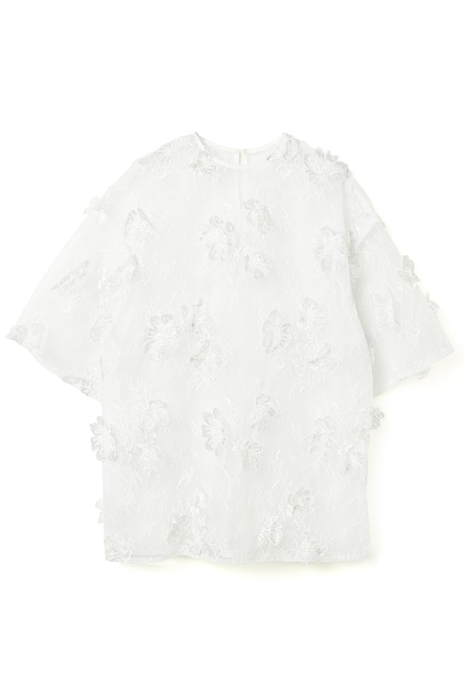 Sheer Bloom Lace Oversized PO