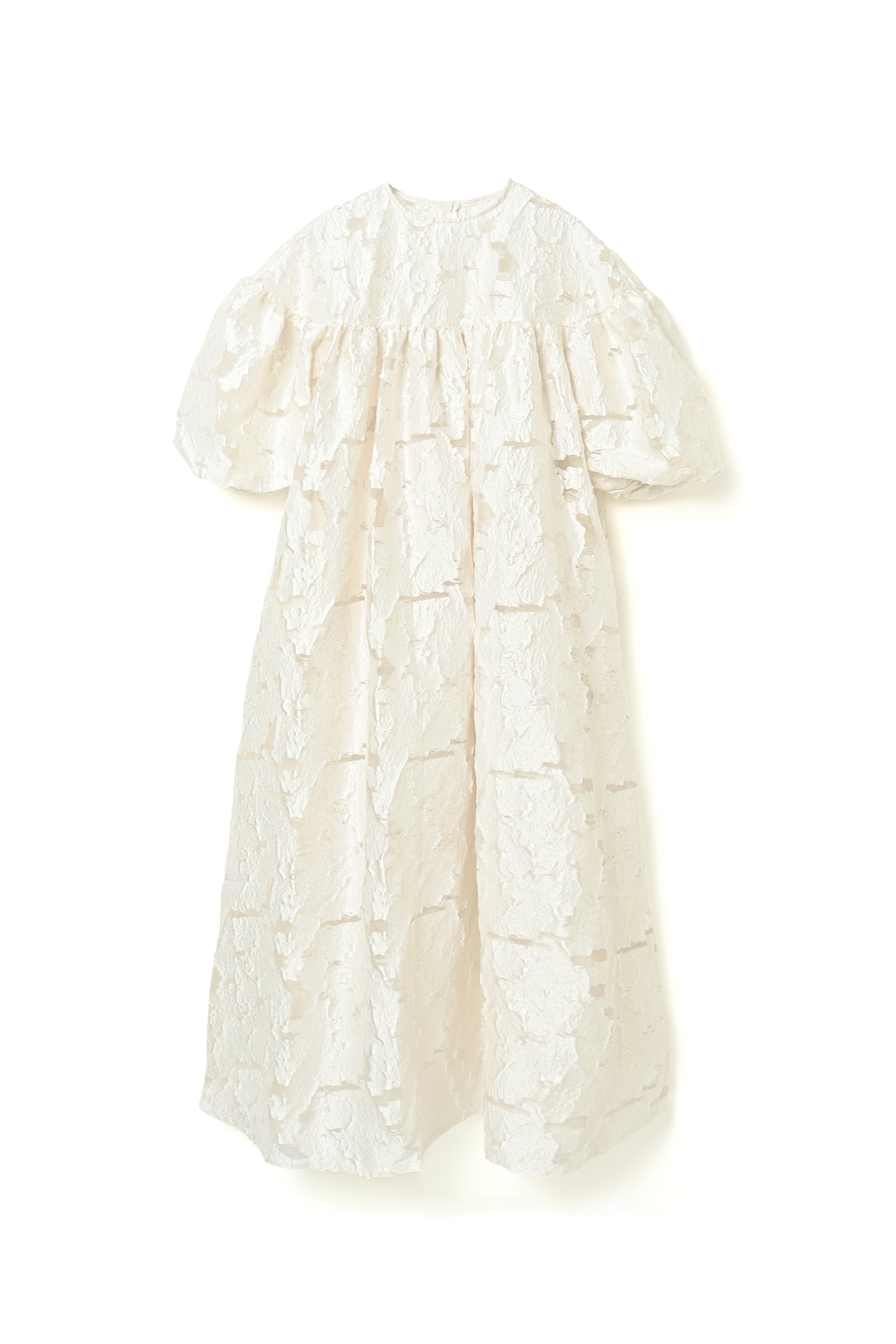 Sheer Jacquard Volume Onepiece