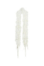 Lace Frill Scarf - White