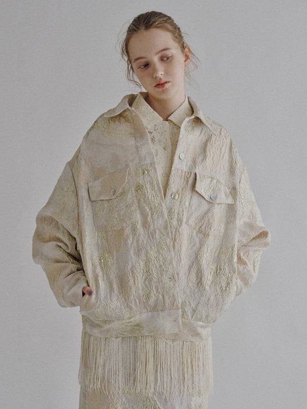 Jacquard Oversized Jacket
