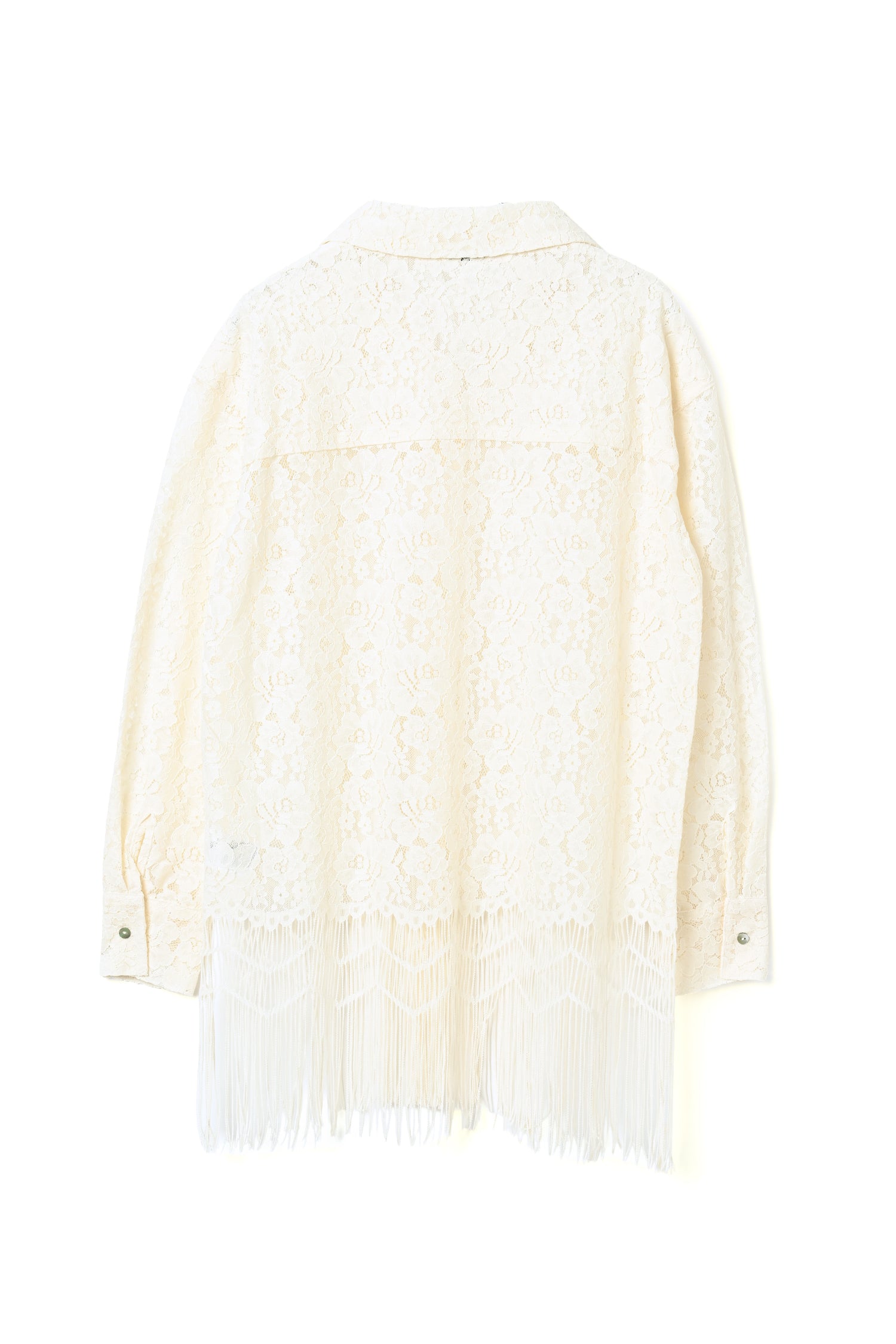 Fringe Lace Shirt - Ivory