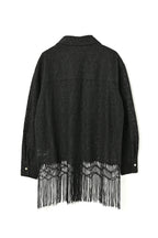 Fringe Lace Shirt - Black