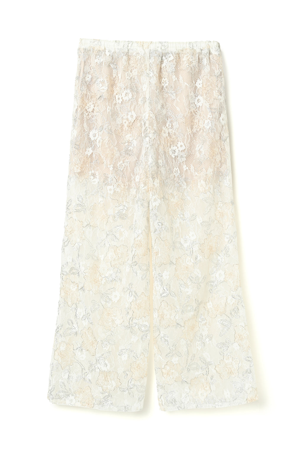 Sparkle Embroidery Lace Easy Pants