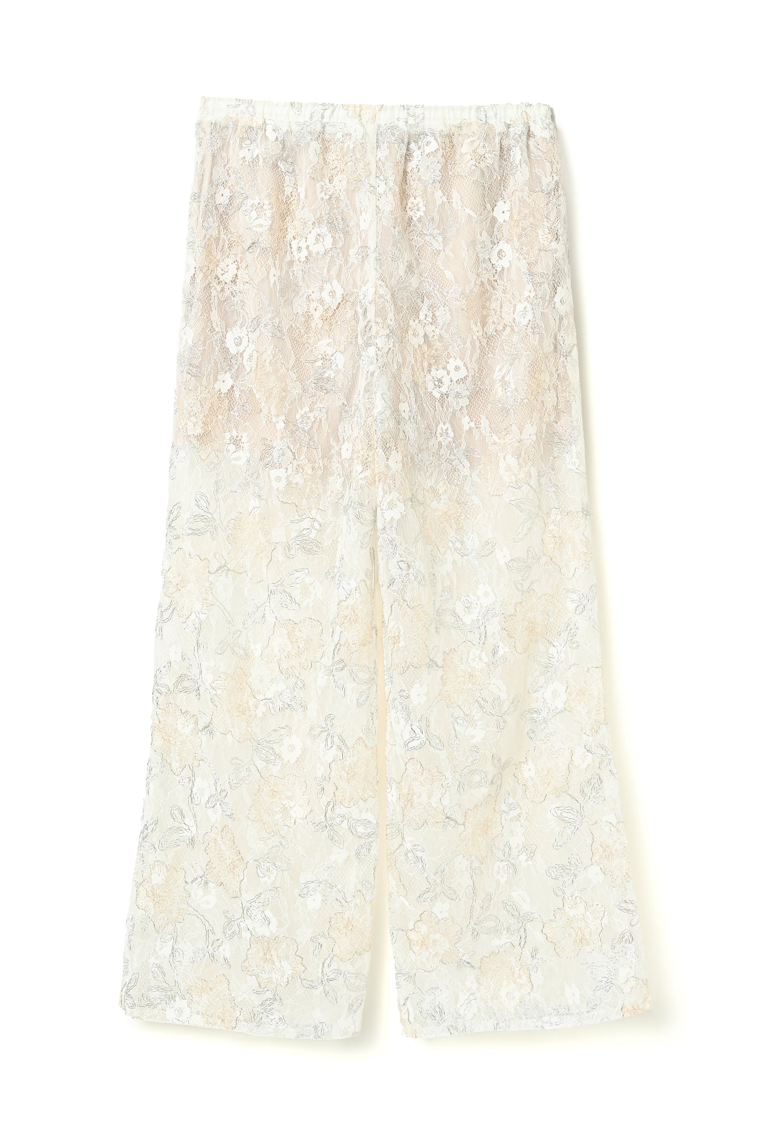 Sparkle Embroidery Lace Easy Pants
