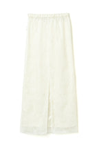 Sheer Bloom Lace Straight Skirt