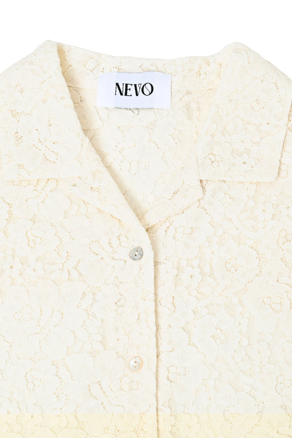 Fringe Lace Shirt - Ivory