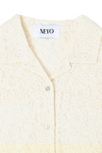 Fringe Lace Shirt - Ivory