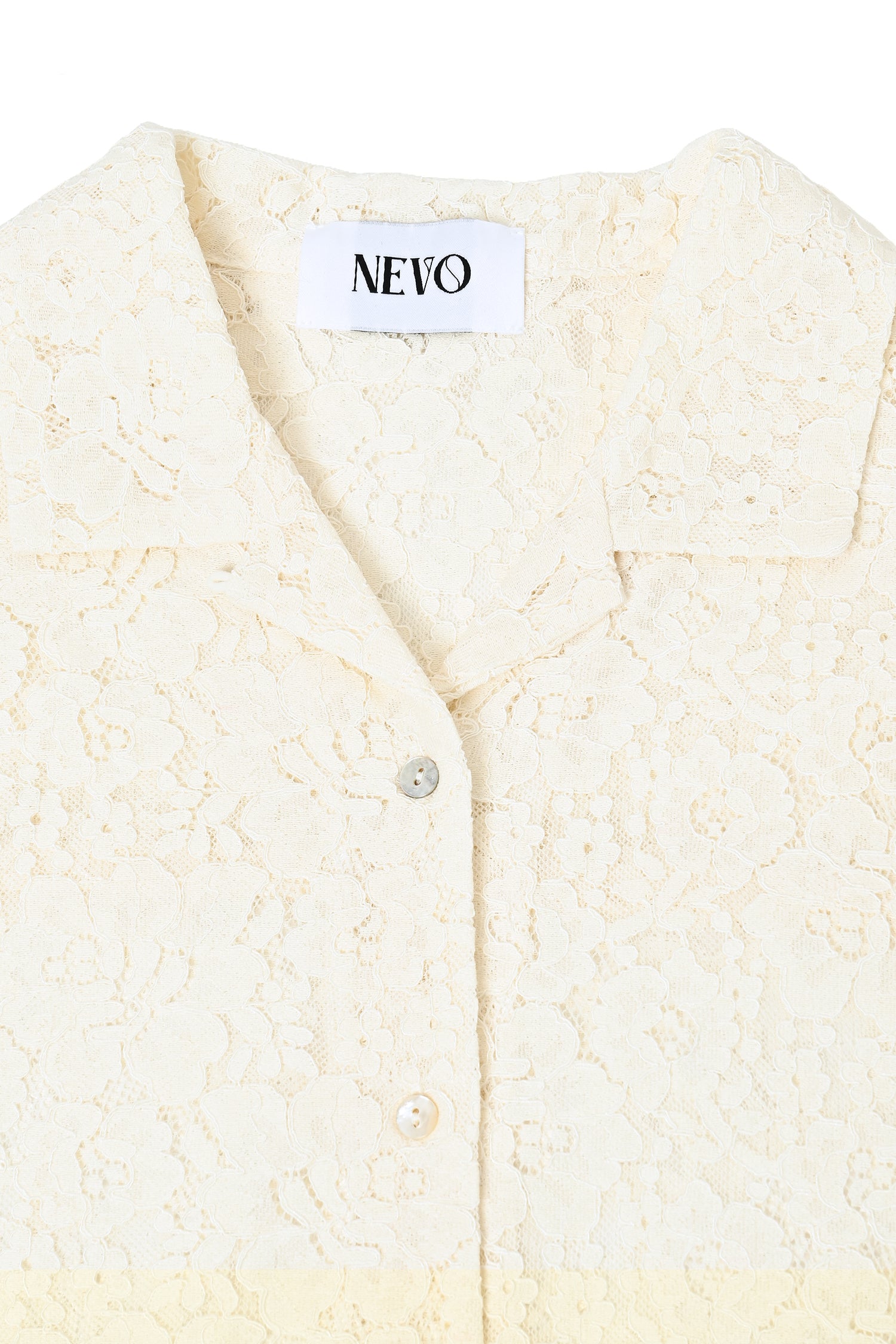 Fringe Lace Shirt - Ivory