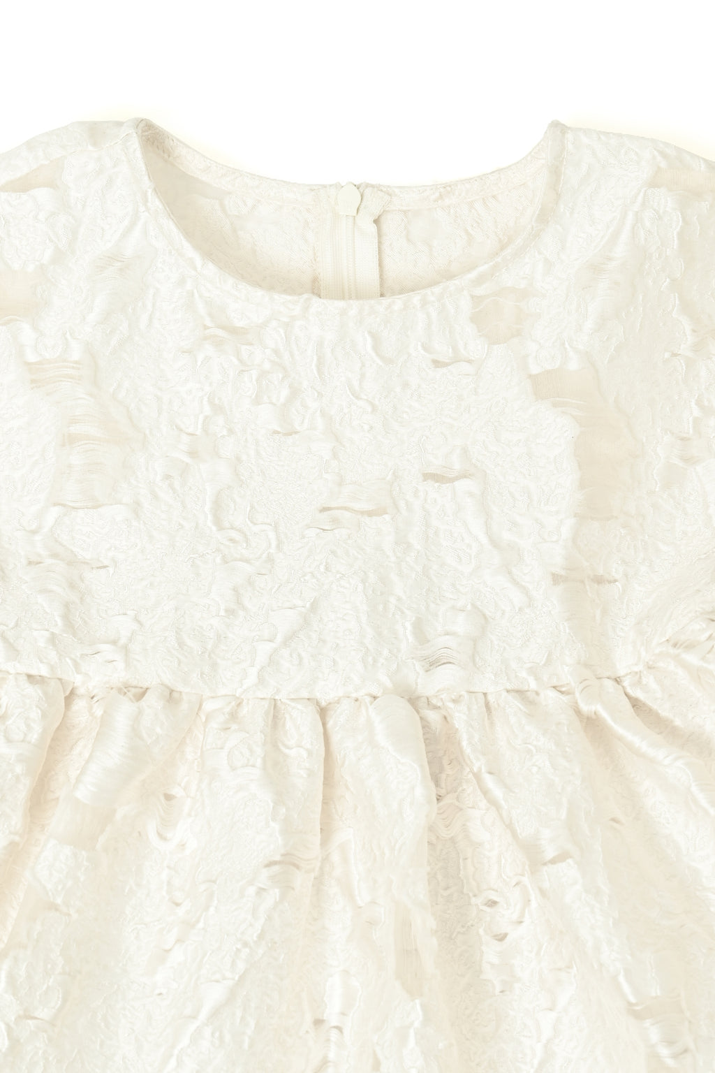 Sheer Jacquard Volume Onepiece