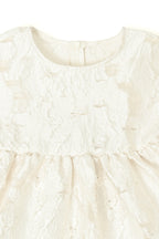 Sheer Jacquard Volume Onepiece