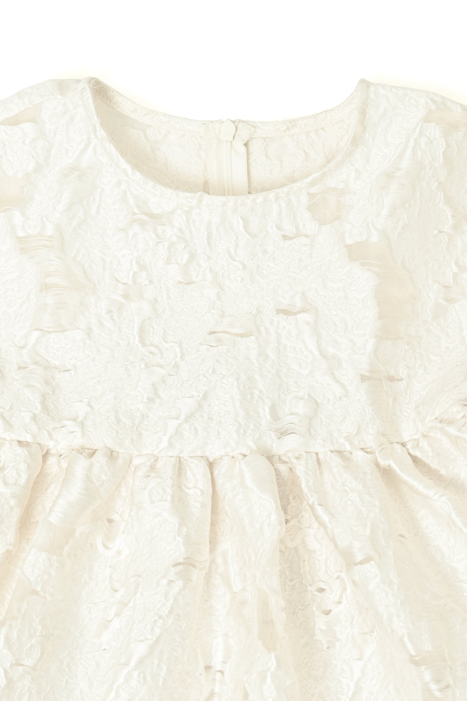 Sheer Jacquard Volume Onepiece