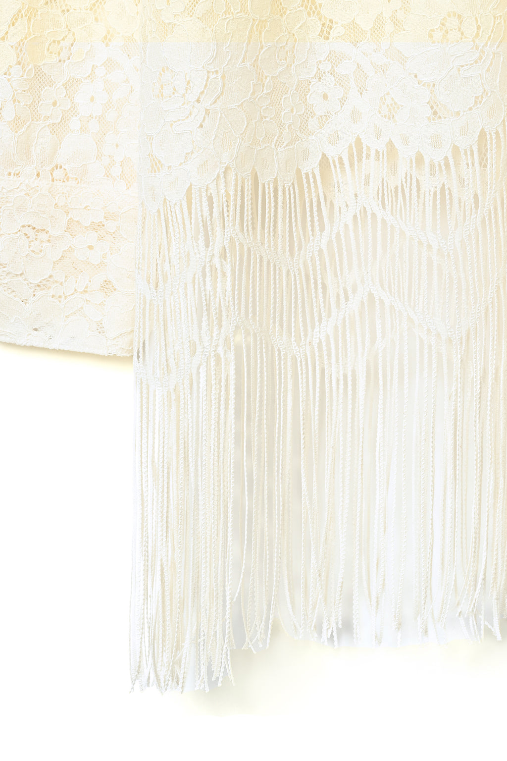 Fringe Lace Shirt - Ivory