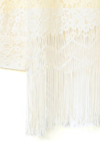 Fringe Lace Shirt - Ivory