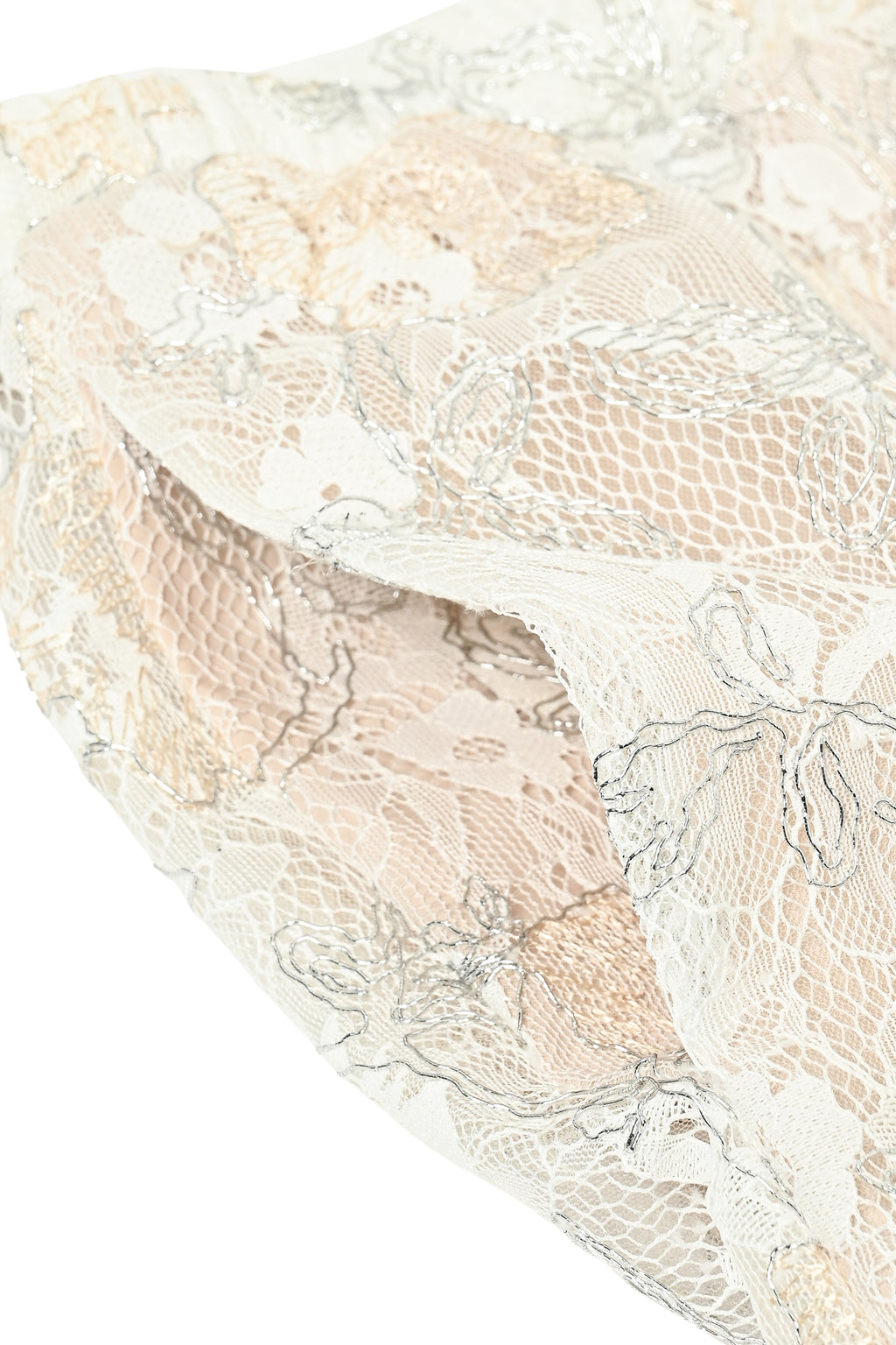 Sparkle Embroidery Lace Easy Pants