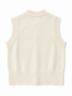 Patch Pocket Knit Vest - Ivory
