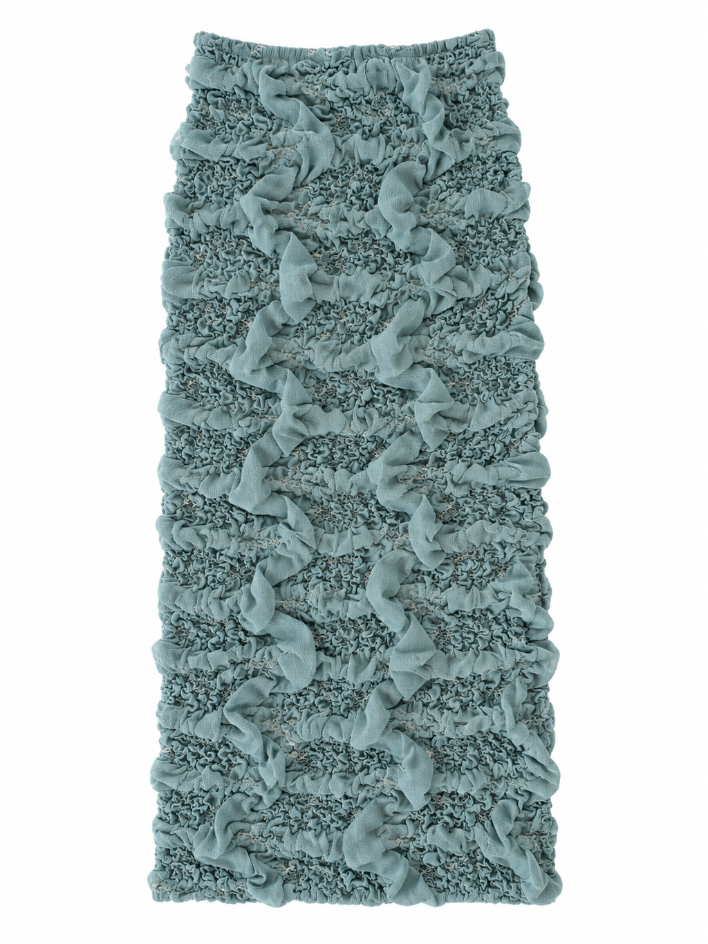 Random Jacquard Knit Skirt - D/Blue