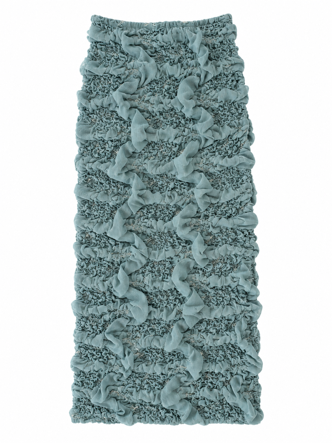 Random Jacquard Knit Skirt - D/Blue