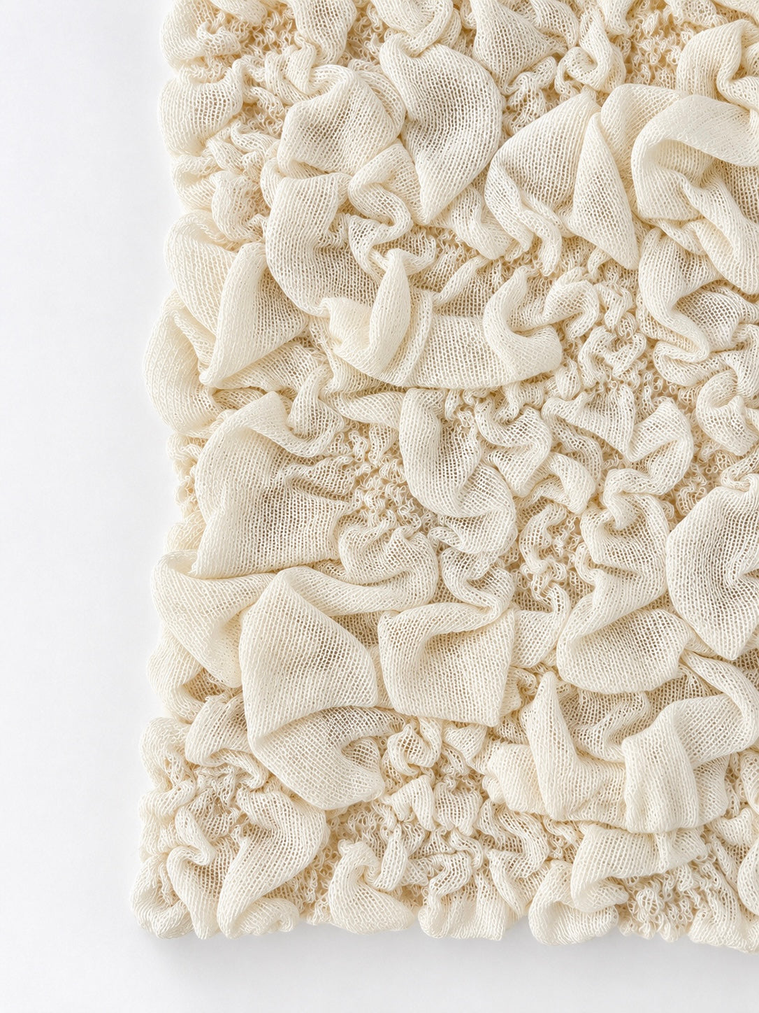 Random Jacquard Knit Vest - Ivory
