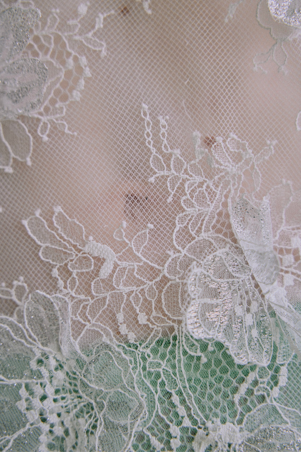 Sheer Bloom Lace Oversized PO