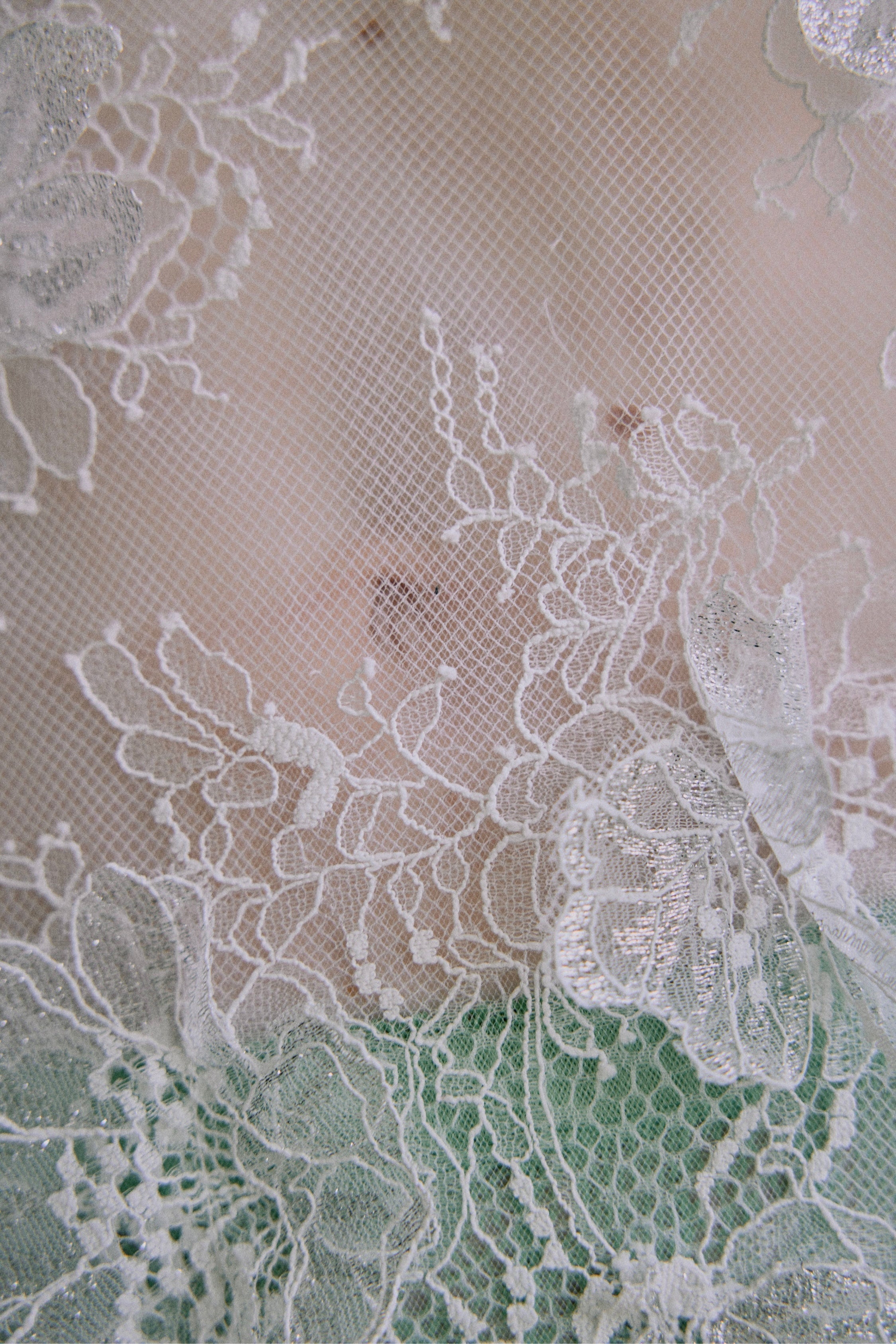 Sheer Bloom Lace Oversized PO