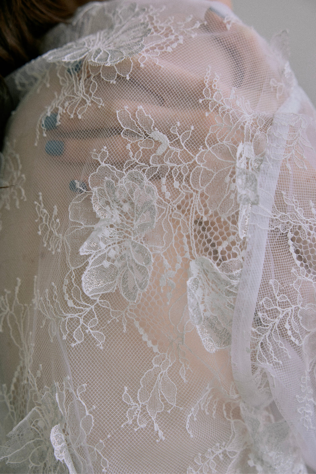 Sheer Bloom Lace Oversized PO