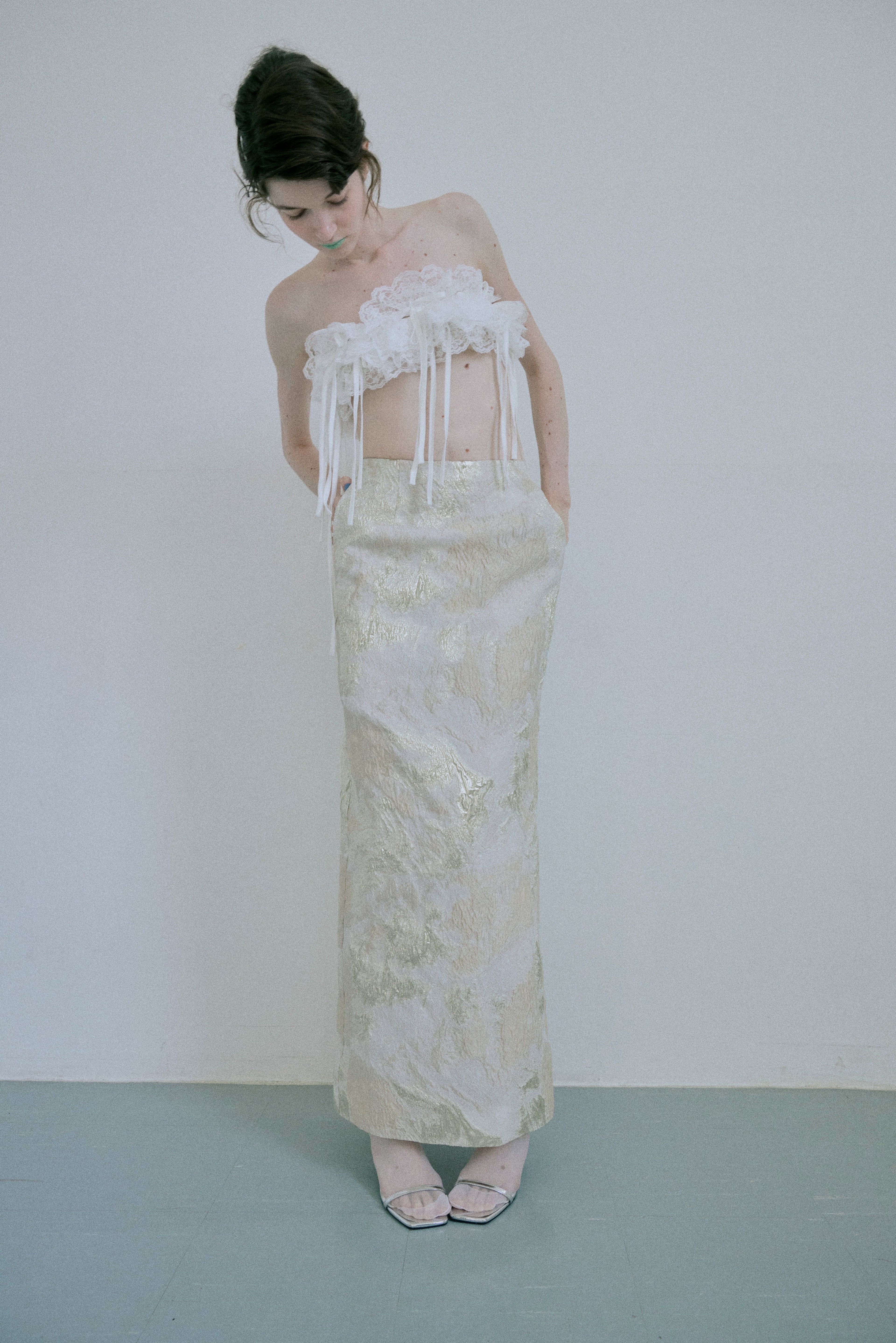 Jacquard Straight Skirt