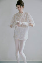 Oversized Sparkle Embroidery Lace PO
