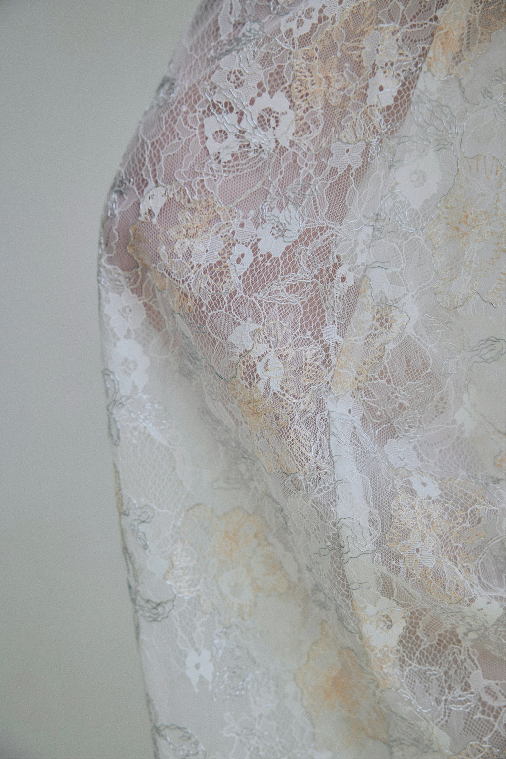 Sparkle Embroidery Lace Easy Pants