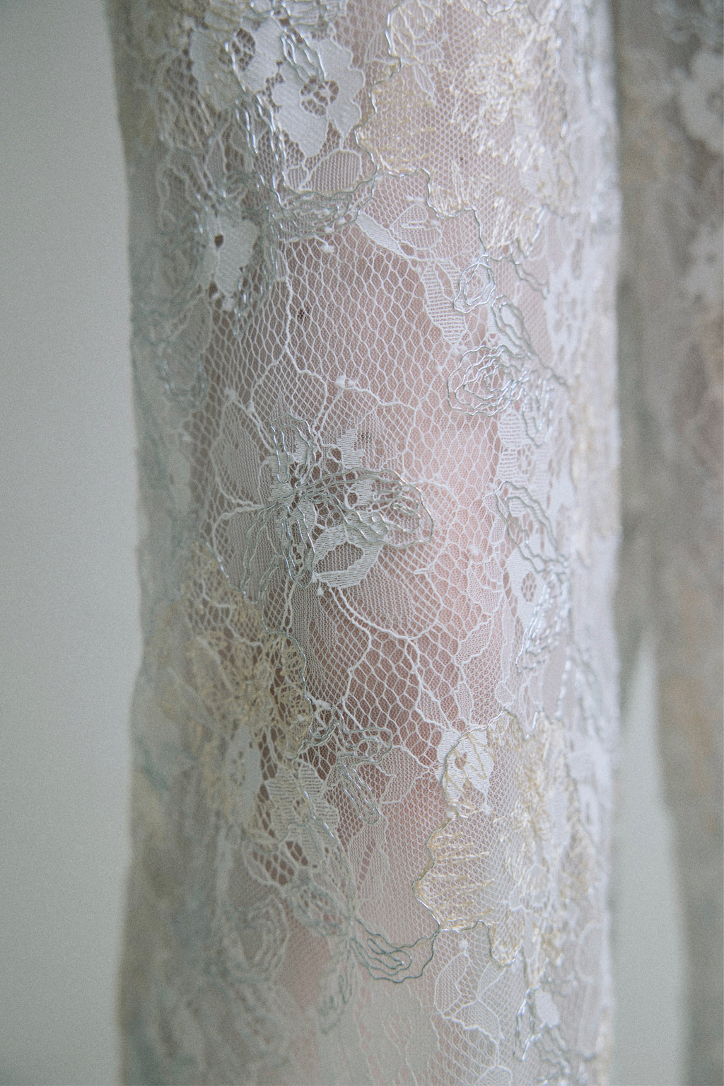Sparkle Embroidery Lace Easy Pants