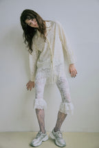 Fringe Lace Shirt - Ivory