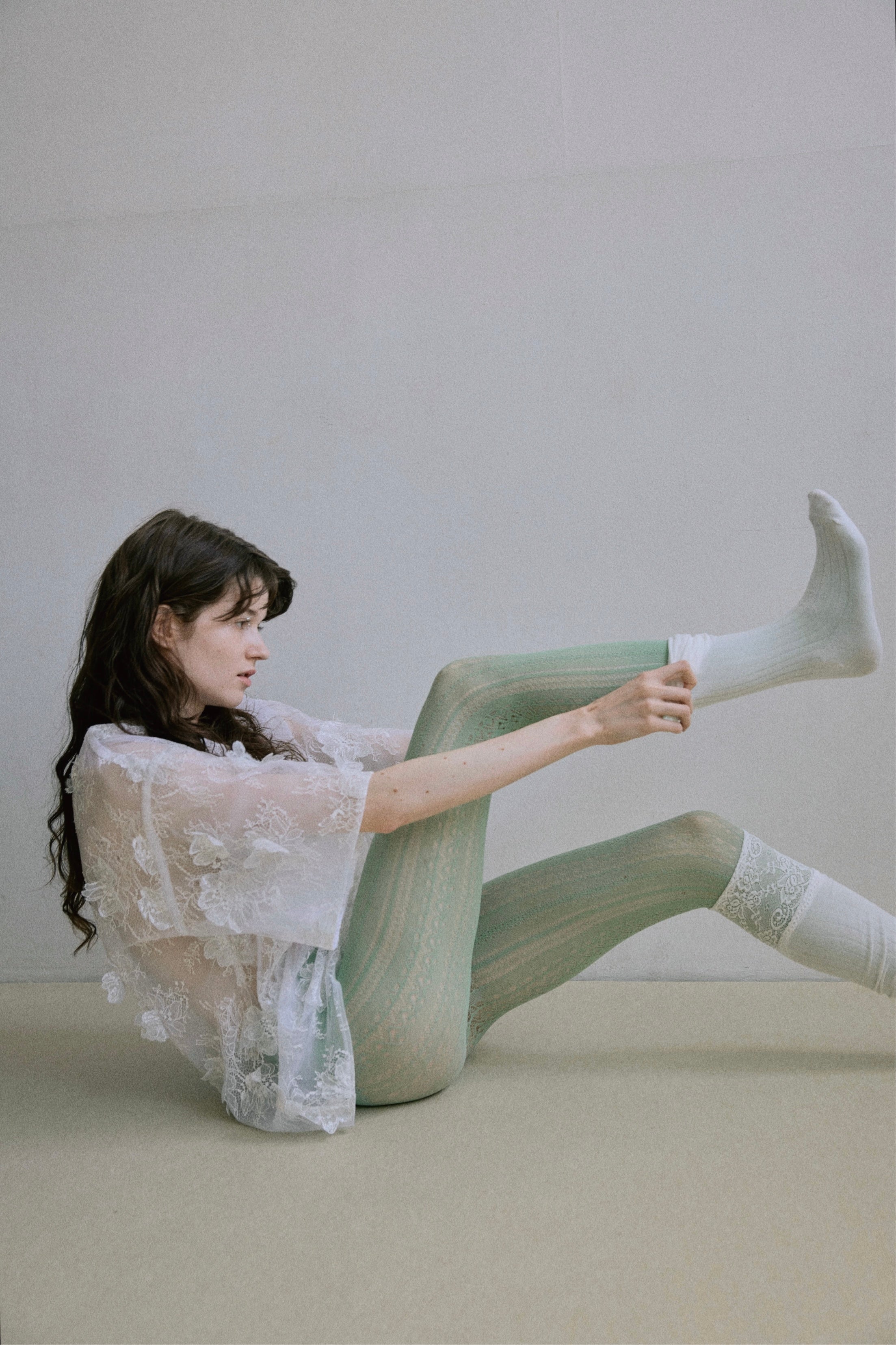 Sheer Bloom Lace Oversized PO