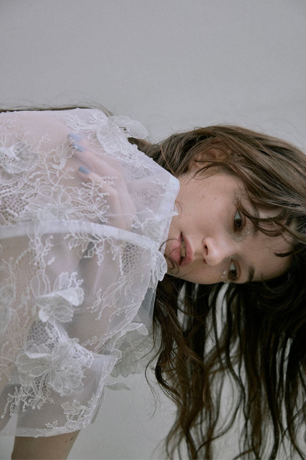 Sheer Bloom Lace Oversized PO